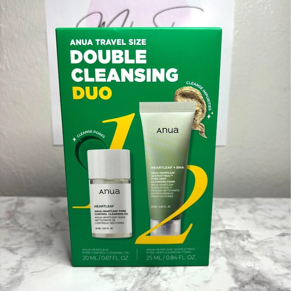 Anua-Double Cleansing Duo Set Cleansing Oil, Cleansing Foam TRAVEL SIZE New